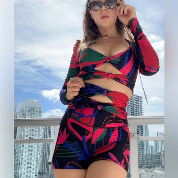 PatBo - NWT Short - Rio Print Athletic Short - Size Small - Picture 7 of 8